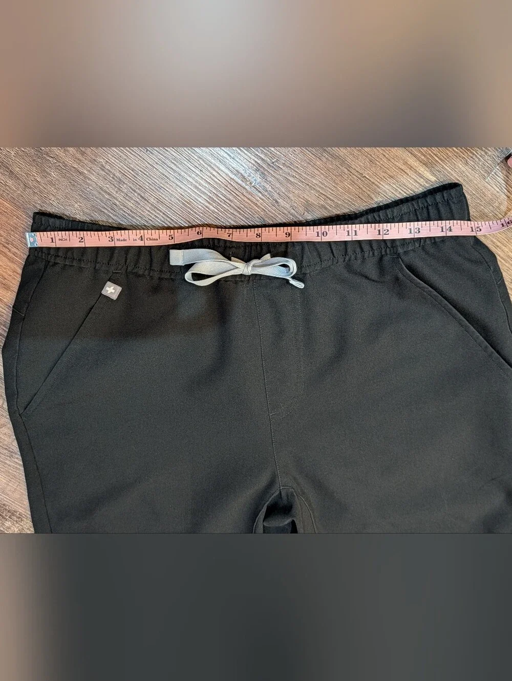 FIGS Men's Tansen Jogger Pants Medical Scrub Tapered Drawstring Black Sz S